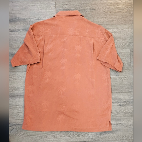 Summa 100% Silk Palm Tree button-down - Picture 4 of 4